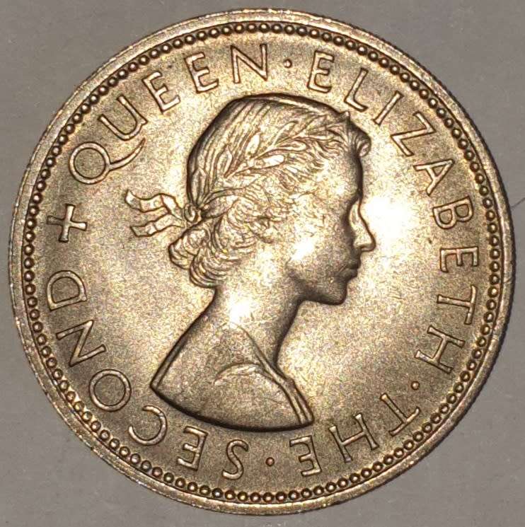 1965 - 1 FLORIN - ONE FLORIN - NEW ZEALAND - KM#28.2 - COPPER-NICKEL - KIWI BIRD